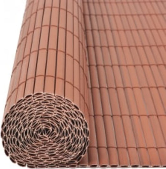 vidaXL Plastic Bamboo Fencing 1.1x3m