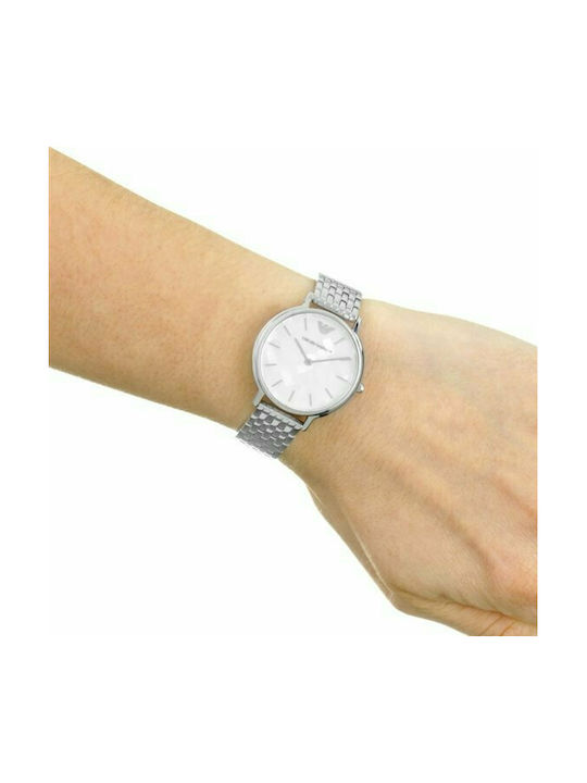 Emporio Armani Watch with Silver Metal Bracelet