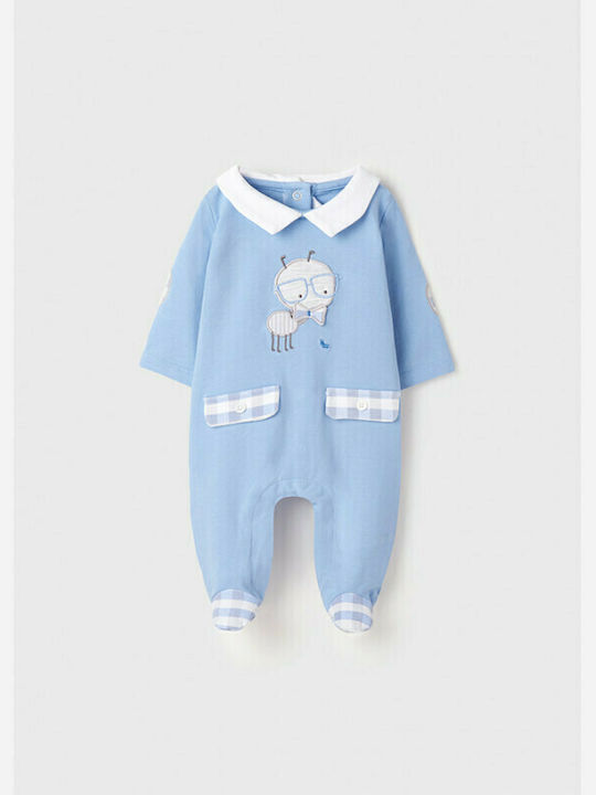 Mayoral Baby Bodysuit Set Long-Sleeved Light Blue