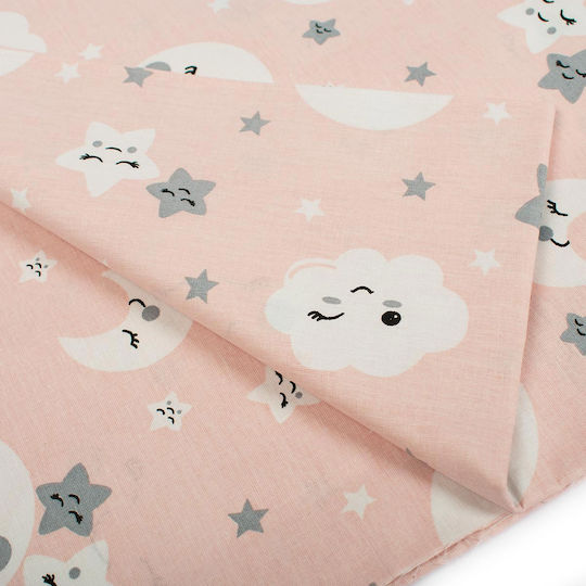 Dimcol Smile Kids Duvet Cover Single Cotton Coral 160x240cm
