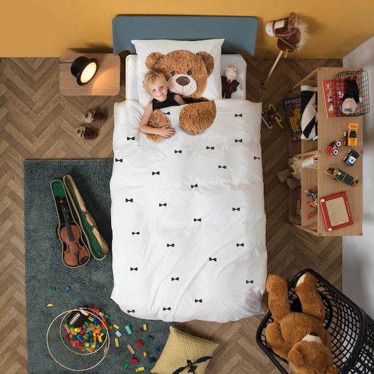 Snurk Set Kids Duvet Cover Single White