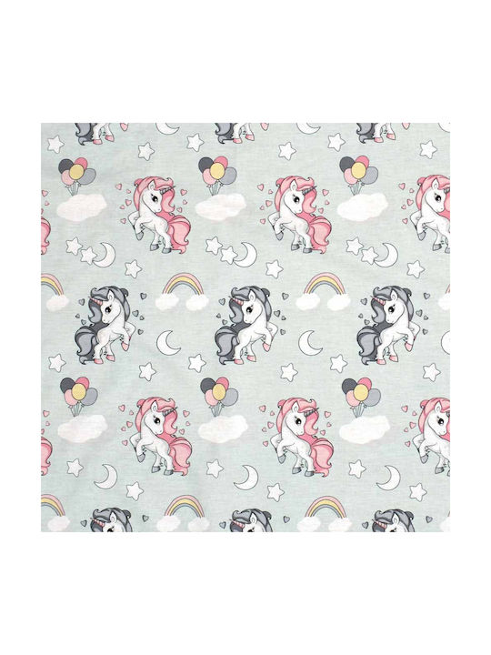 Dimcol Unicorn Kids Duvet Cover Single Cotton 106 160x240cm