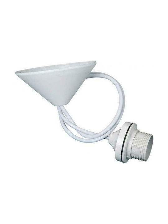 Little Dutch Kids Plastic Single Ceiling Light E27 Silhouette Ocean White 40W 30x20cm