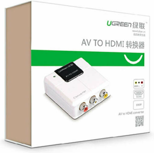 Ugreen Μετατροπέας RCA male σε HDMI female Λευκό 1τμχ 40225