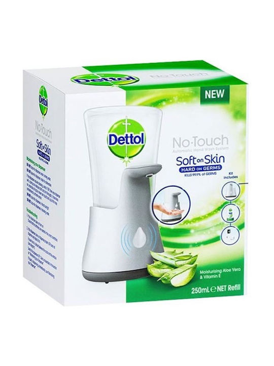 Dettol No-touch Αυτόματη Συσκευή Κρεμοσάπουνου & Ανταλλακτικό 250ml Dettol No-touch Αυτόματη Συσκευή Κρεμοσάπουνου & Ανταλλακτικό 250ml