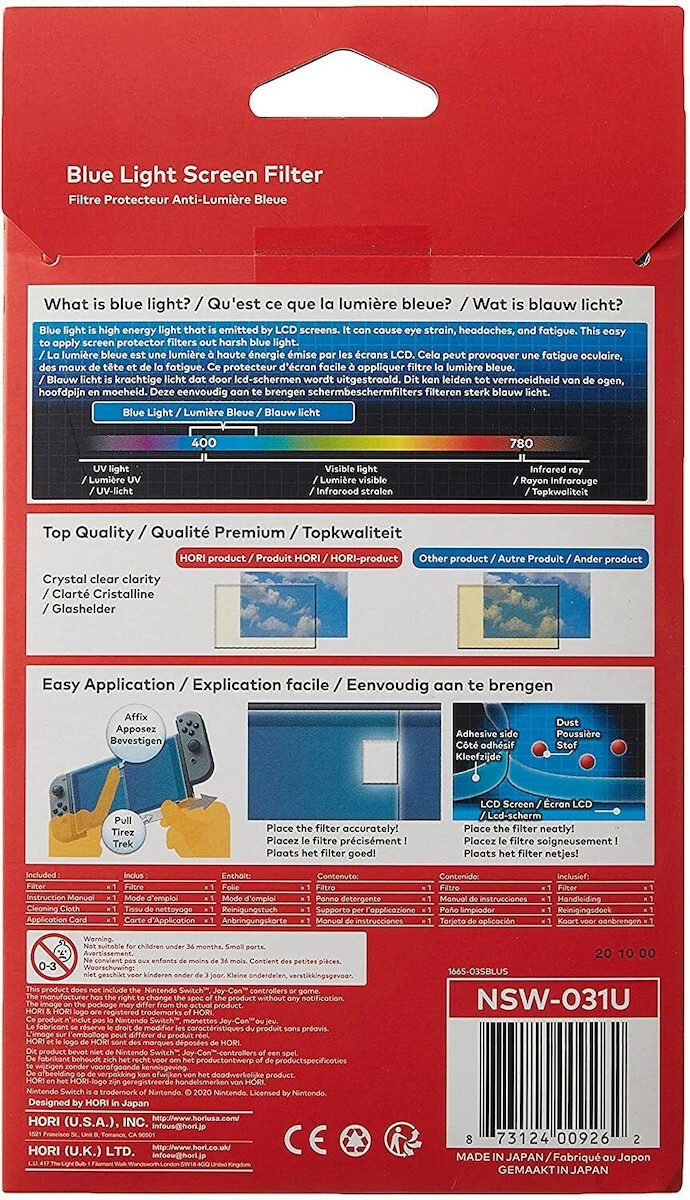 Hori Blue Light Screen Filter Switch Skroutz.gr