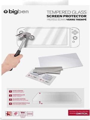 Bigben Interactive Tempered Glass Screen Protector Screen Protector for Switch in Transparent color
