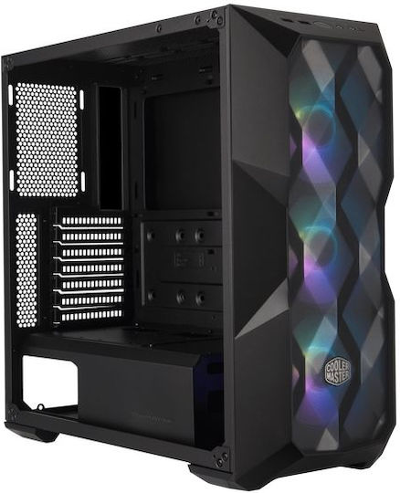 CoolerMaster Masterbox TD500 Mesh Gaming Midi Tower Κουτί Υπολογιστή με Πλαϊνό Παράθυρο και RGB Φωτισμό Μαύρο