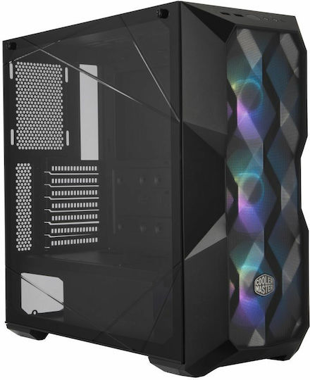 CoolerMaster Masterbox TD500 Mesh Gaming Midi Tower Κουτί Υπολογιστή με Πλαϊνό Παράθυρο και RGB Φωτισμό Μαύρο