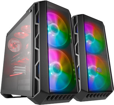 CoolerMaster MasterCase H500 ARGB Gaming Midi Tower Κουτί Υπολογιστή Γκρι