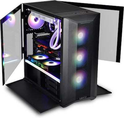 Lian Li Lancool II Mesh RGB Gaming Midi Tower Κουτί Υπολογιστή με Πλαϊνό Παράθυρο Μαύρο