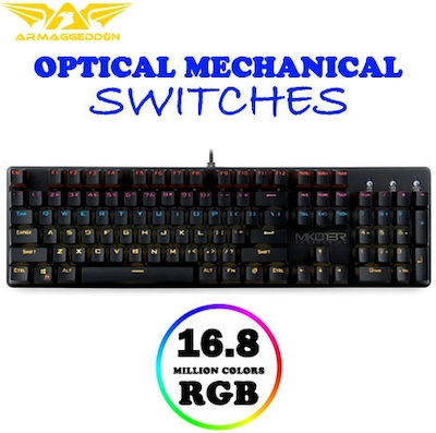 Armaggeddon T5X Pro II Gaming Midi Tower Κουτί Υπολογιστή με Πλαϊνό Παράθυρο και RGB Φωτισμό Μαύρο