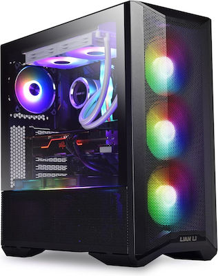 Lian Li Lancool II Mesh RGB Gaming Midi Tower Κουτί Υπολογιστή με Πλαϊνό Παράθυρο Μαύρο