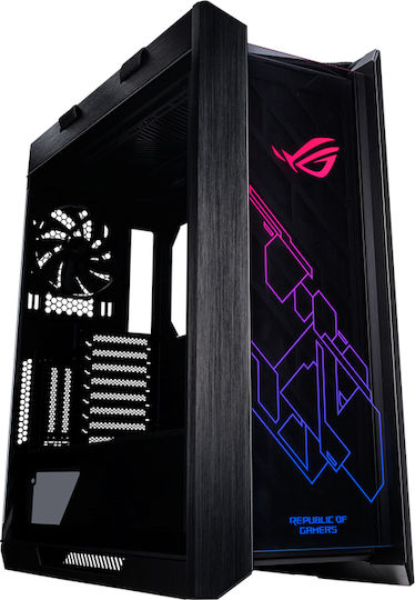 Asus ROG Strix Helios Gaming Midi Tower Κουτί Υπολογιστή με Πλαϊνό Παράθυρο και RGB Φωτισμό Μαύρο