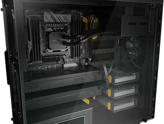 Be Quiet Pure Base 600 Window Гейминг Midi Tower Компютърна кутия Оранжев