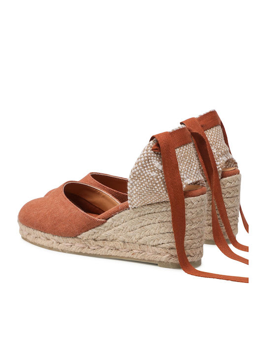 Castañer Carina 6 002 Women's Fabric Platform Espadrilles Brown