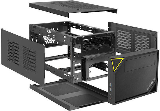 Sharkoon Mini-Tower Computergehäuse Schwarz