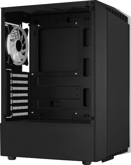 Aerocool Bionic V2 Gaming Midi Tower Computer Case With Side Window And RGB Lighting Black