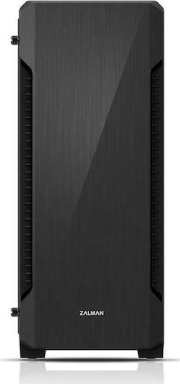 Zalman S3 TG Gaming Midi Tower Κουτί Υπολογιστή με Πλαϊνό Παράθυρο Μαύρο