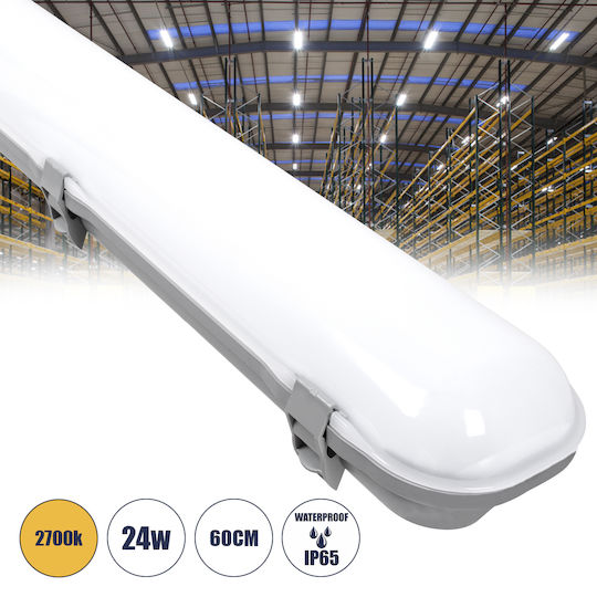 GloboStar Outdoor Lighting Batten with Built-in LED 24W 60cm