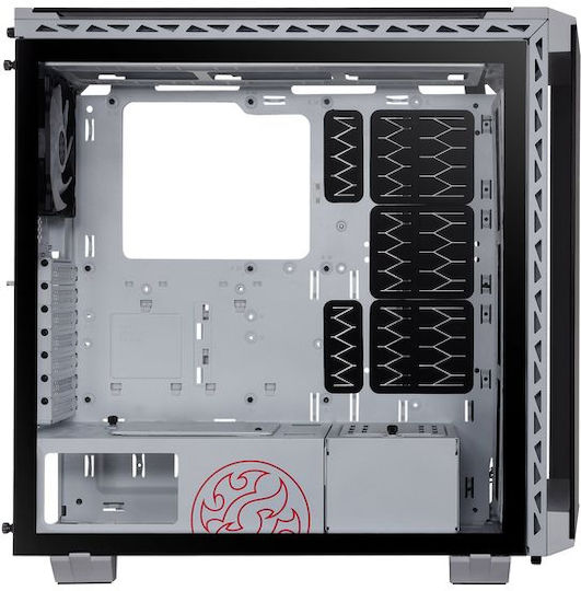 Adata XPG Battlecruiser Gaming Midi Tower Κουτί Υπολογιστή με Πλαϊνό Παράθυρο και RGB Φωτισμό Λευκό