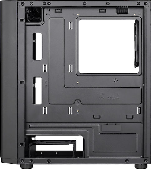 Aerocool Hexform Gaming Mini Tower Κουτί Υπολογιστή με Πλαϊνό Παράθυρο Μαύρο