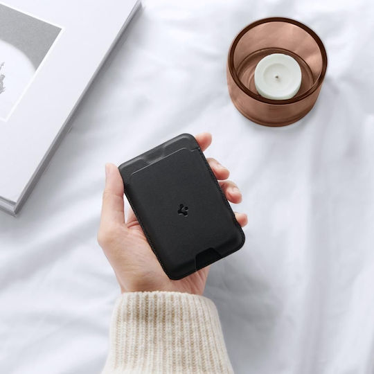 Spigen MagSafe Θήκη Καρτών Valentinus σε Μαύρο χρώμα