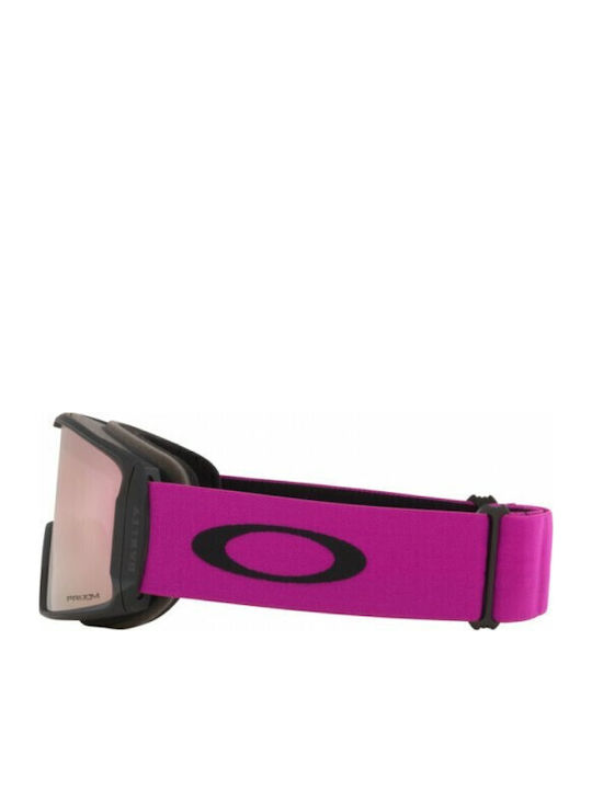 Oakley Line Miner Masca de schi și snowboard Pentru adulți Roz cu Lentilă în culoarea Roz