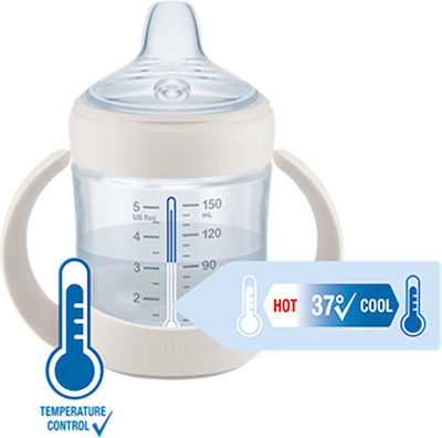 Nuk First Choice Nature Sense Lernbecher Kunststoff mit Griffen Blau für 6m+m+ 150ml 10.743.929