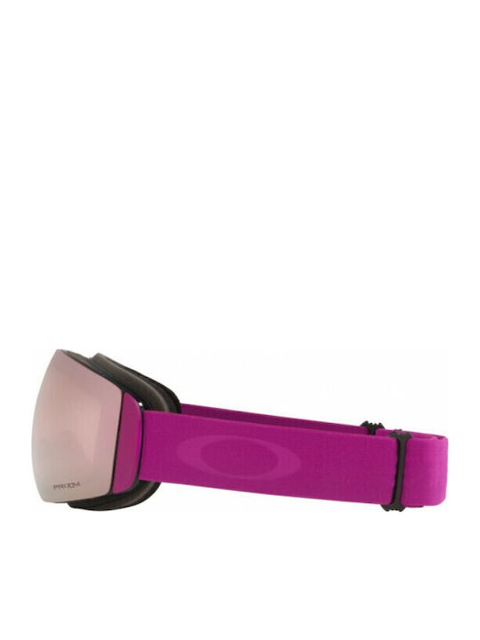 Oakley Flight Deck Masca de schi și snowboard Pentru adulți Roz cu Lentilă în culoarea Roz