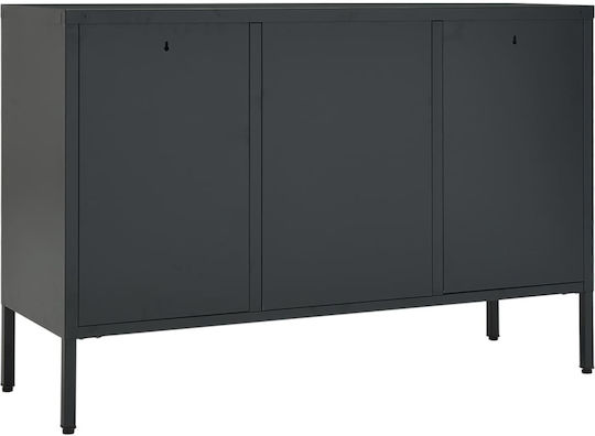 Μπουφές από Μέταλλο με Συρτάρια Ανθρακί 105x35x70cm