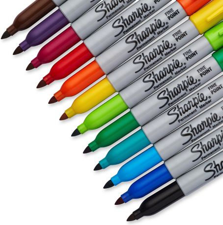 Sharpie Electro Pop Permanent Markers 1mm Multicolour 24pcs