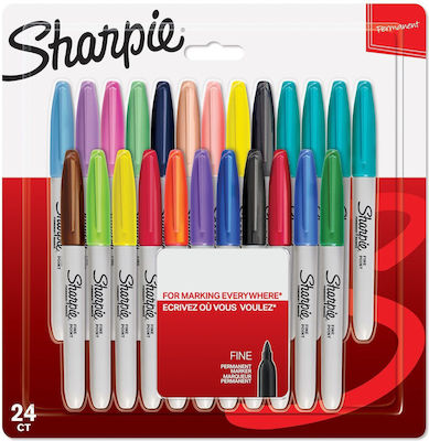 Sharpie Electro Pop Permanentmarker Mehrfarbig 24Stück