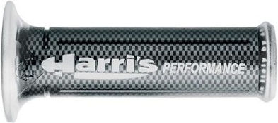 Ariete Motorcycle Grips Harris 120mm με Τρύπα in Gray Colour 01687/F