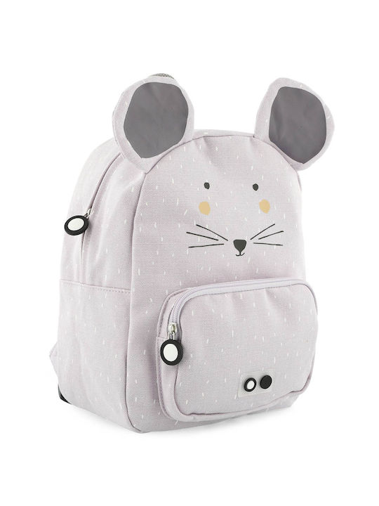Trixie Mrs Mouse School Bag Backpack Kindergarten Gray
