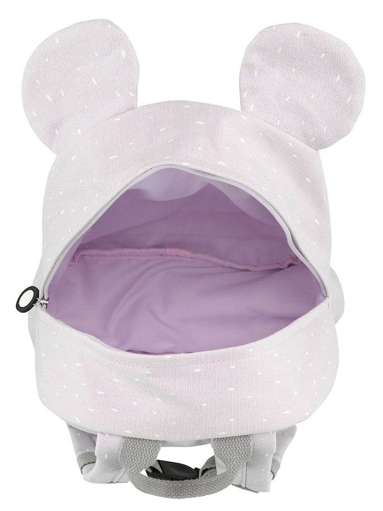 Trixie Mrs Mouse School Bag Backpack Kindergarten Gray