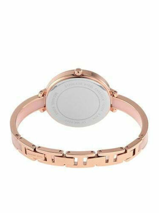 Michael Kors Jaryn Γυναικείο Ρολόι 36mm Μπαταρίας με Ροζ Χρυσό Μεταλλικό Μπρασελέ