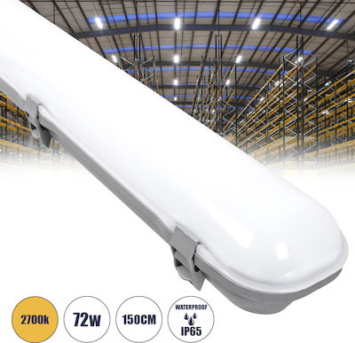 GloboStar Outdoor Lighting Batten with Built-in LED 72W 150cm