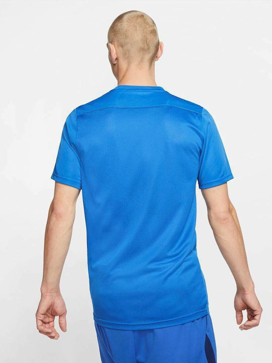 Nike Park VII Ανδρικό Αθλητικό T-shirt Κοντομάνικο Dri-Fit Μπλε