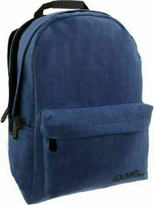 Must Monochrome Jean Blue School Bag Backpack Junior High-High School in Blue color