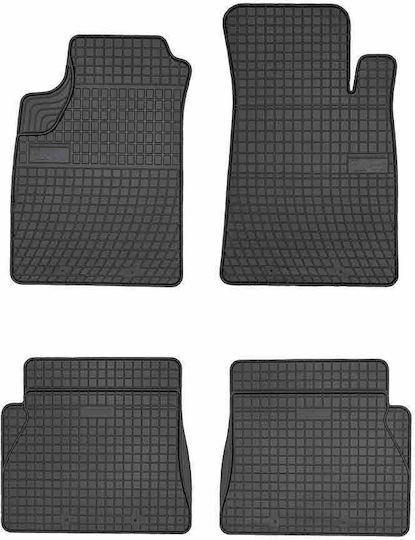 Frogum Set of Front and Rear Mats 4pcs for Renault Kangoo 1998-2008 Black