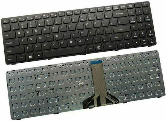 Laptop Keyboard for Ideapad 100-15IBD 100-15IBY 100-15 80QQ 6385H-US 300-15 B50-8022 B50-50 with Frame and English (UK) Layout in Black Color