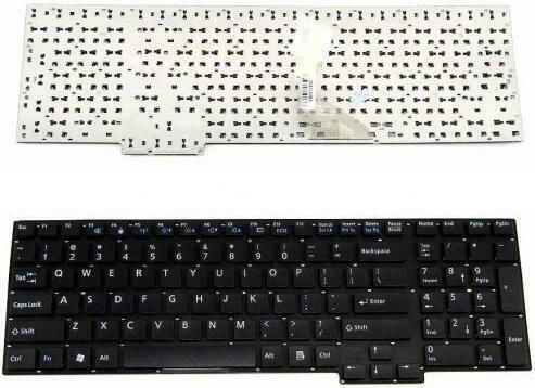 Laptop Keyboard for Siemens AH532 with Frame US with Frame and English (US) Layout in Black Color