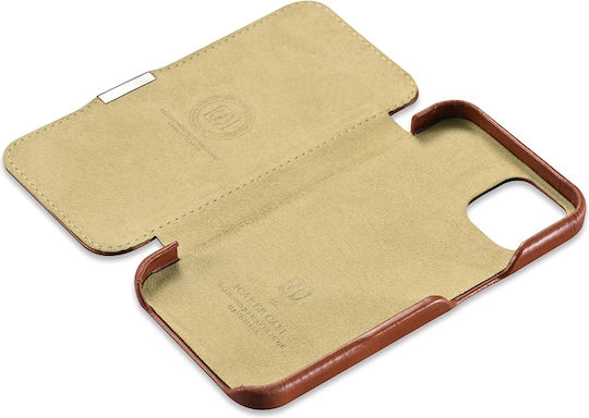 iCarer Metal Clip Vintage Book Δερμάτινο Καφέ (iPhone 13 mini)