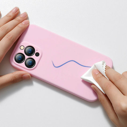 Baseus Liquid Gel Задна корица Силикон Розов (iPhone 13 Pro Max)