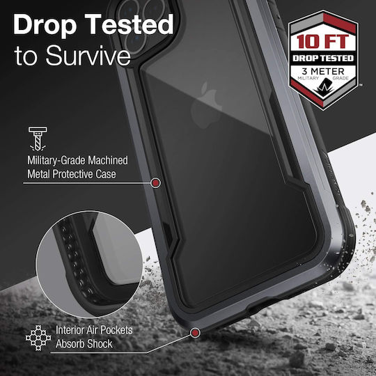 X-Doria Raptic Shield Pro Umschlag Rückseite Kunststoff Rot (iPhone 13 Pro)
