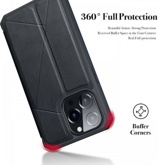 Dux Ducis Skin Pro Book Δερματίνης / Πλαστικό Μαύρο (iPhone 13 Pro Max)