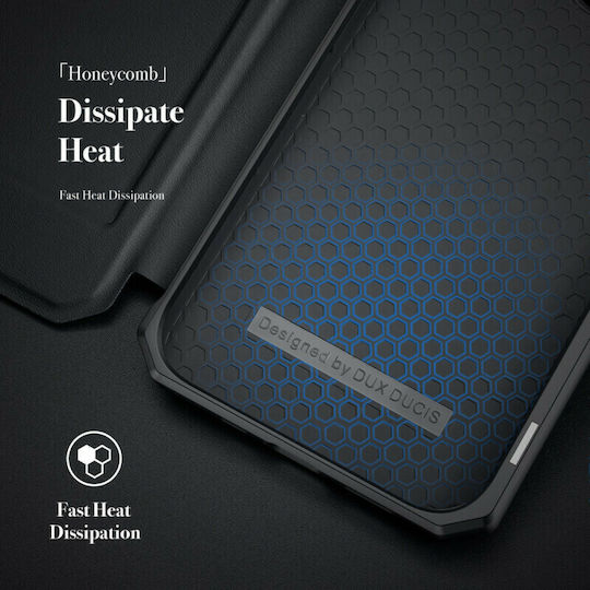 Dux Ducis Skin Pro Book Δερματίνης / Πλαστικό Μαύρο (iPhone 13 Pro)
