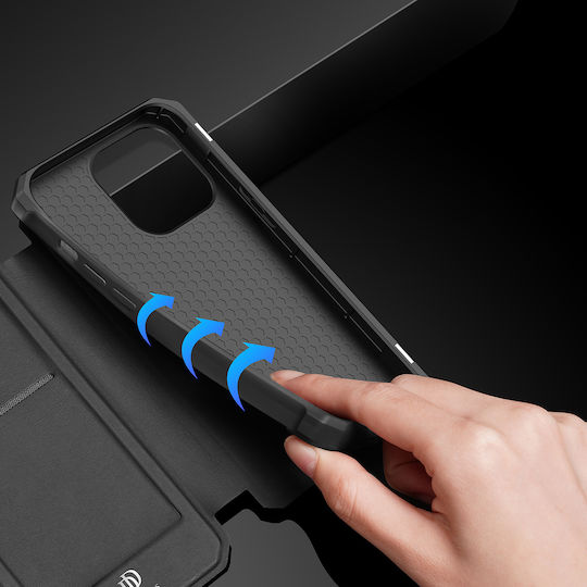 Dux Ducis Skin Pro Book Δερματίνης / Πλαστικό Μαύρο (iPhone 13 Pro)