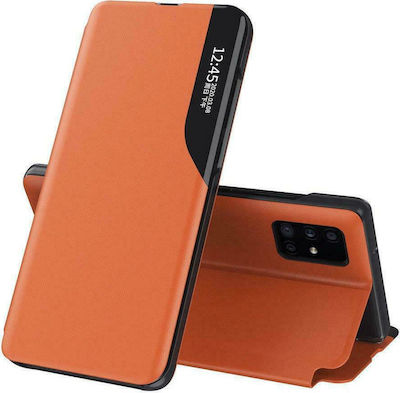 Hurtel Eco Leather View Carte Piele artificială Portocaliu (Huawei P40 Pro)